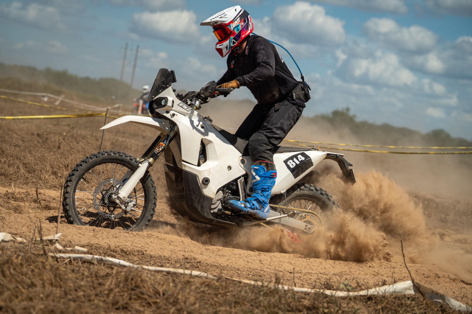 Deep sand on the Kove 450 Rally