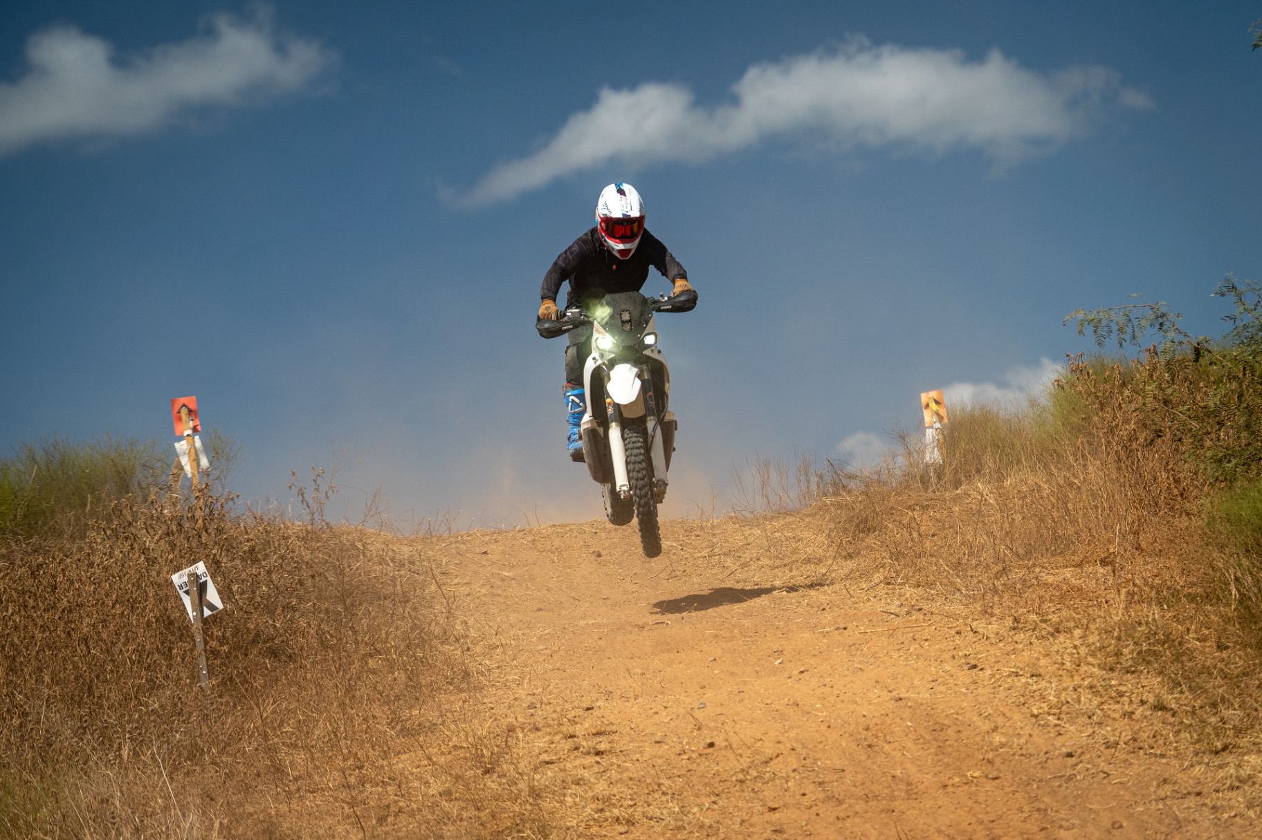 Over the crest in Moto 2